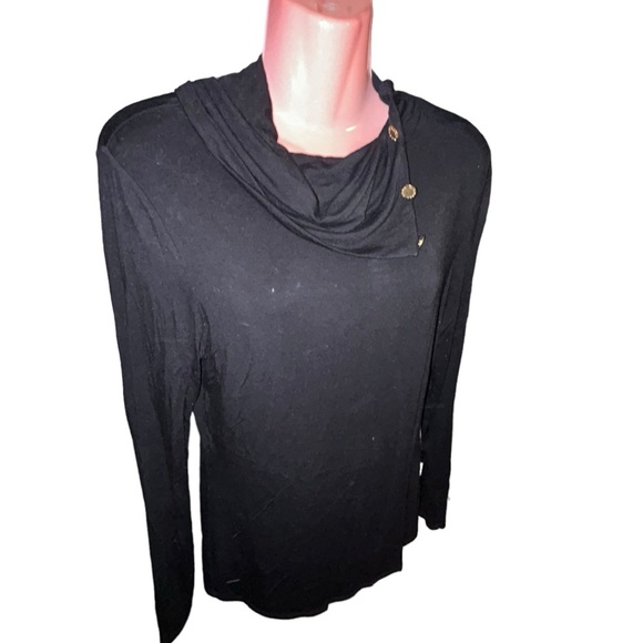 Michael Kors Cowl Neck Long Sleeve Size M Top Blouse - Picture 6 of 11